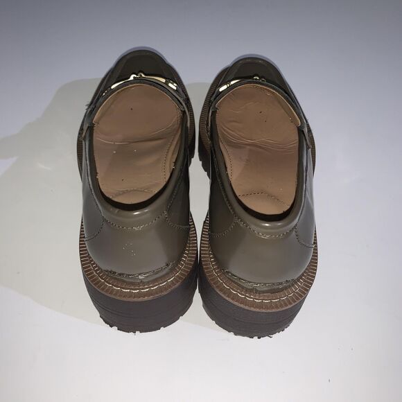 Sam Edelman Shoes Womens Size 8.5 Patent Leather Loafers Lug Sole Horsebit - Picture 6 of 9